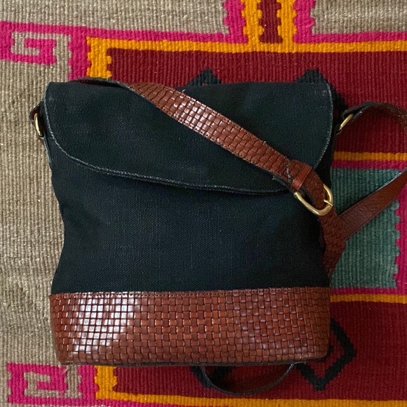 Talbots Handbags - Talbots Crossbody Basket Bag